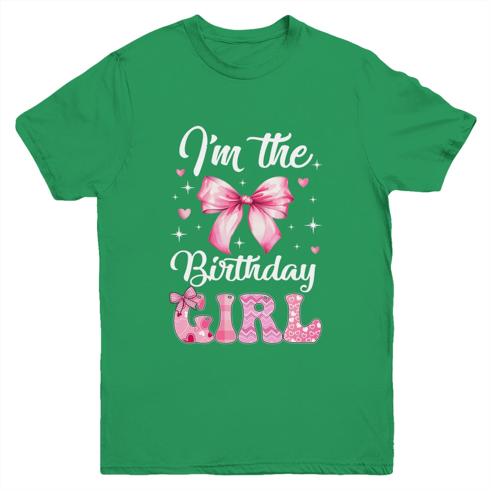 I'm The Birthday Girl Coquette Bow Cute Matching Family Youth Shirt | teecentury
