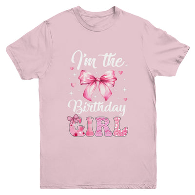 I'm The Birthday Girl Coquette Bow Cute Matching Family Youth Shirt | teecentury