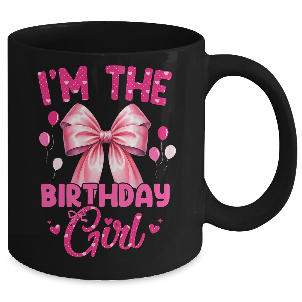 I'm The Birthday Girl Coquette Bow Matching Family Mug | teecentury