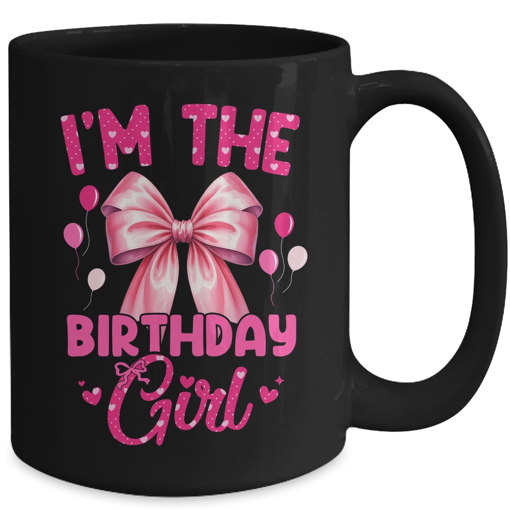 I'm The Birthday Girl Coquette Bow Matching Family Mug | teecentury