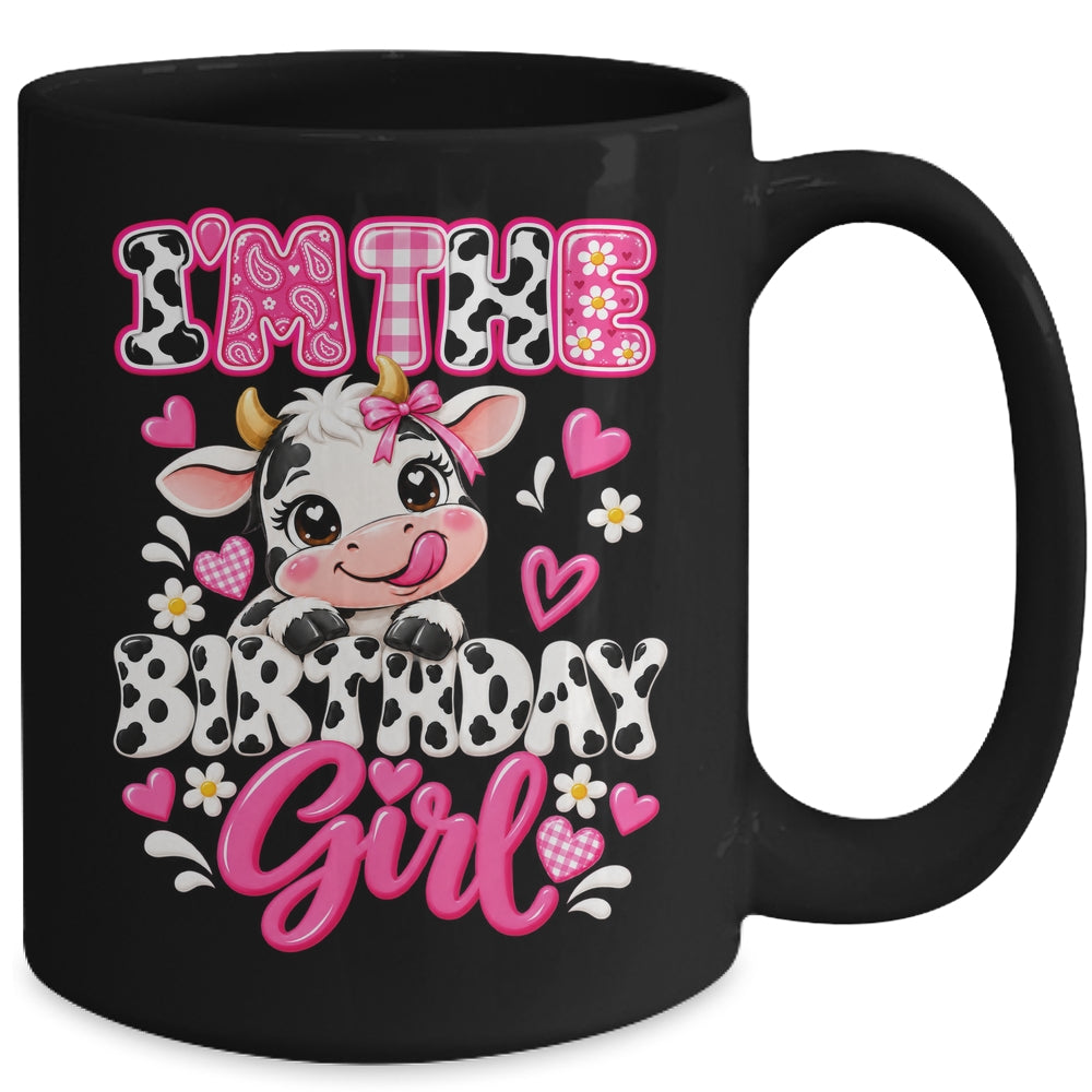 I'm The Birthday Girl Cow 1St Birthday Kids Family Farm Mug | teecentury