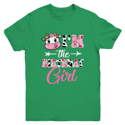 I'm The Birthday Girl Farm Cow 1St Birthday Girl Youth Shirt | teecentury
