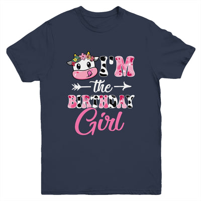 I'm The Birthday Girl Farm Cow 1St Birthday Girl Youth Shirt | teecentury