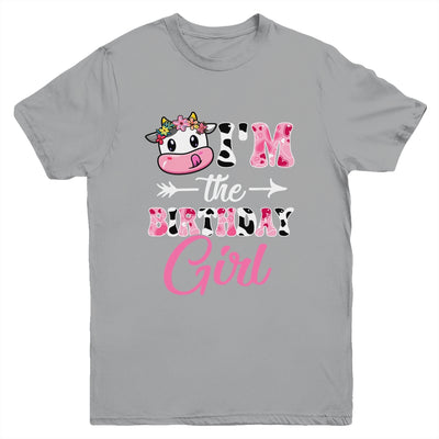 I'm The Birthday Girl Farm Cow 1St Birthday Girl Youth Shirt | teecentury