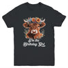 I'm The Birthday Girl Highland Cow 1st Birthday Party Youth Shirt | teecentury