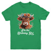 I'm The Birthday Girl Highland Cow 1st Birthday Party Youth Shirt | teecentury