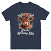 I'm The Birthday Girl Highland Cow 1st Birthday Party Youth Shirt | teecentury