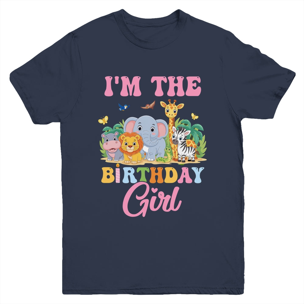 I'm The Birthday Girl Kids Safari Jungle Animal Youth Shirt | teecentury