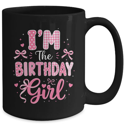 I'm The Birthday Girl Matching Pink Coquette Bow Birthday Mug | teecentury