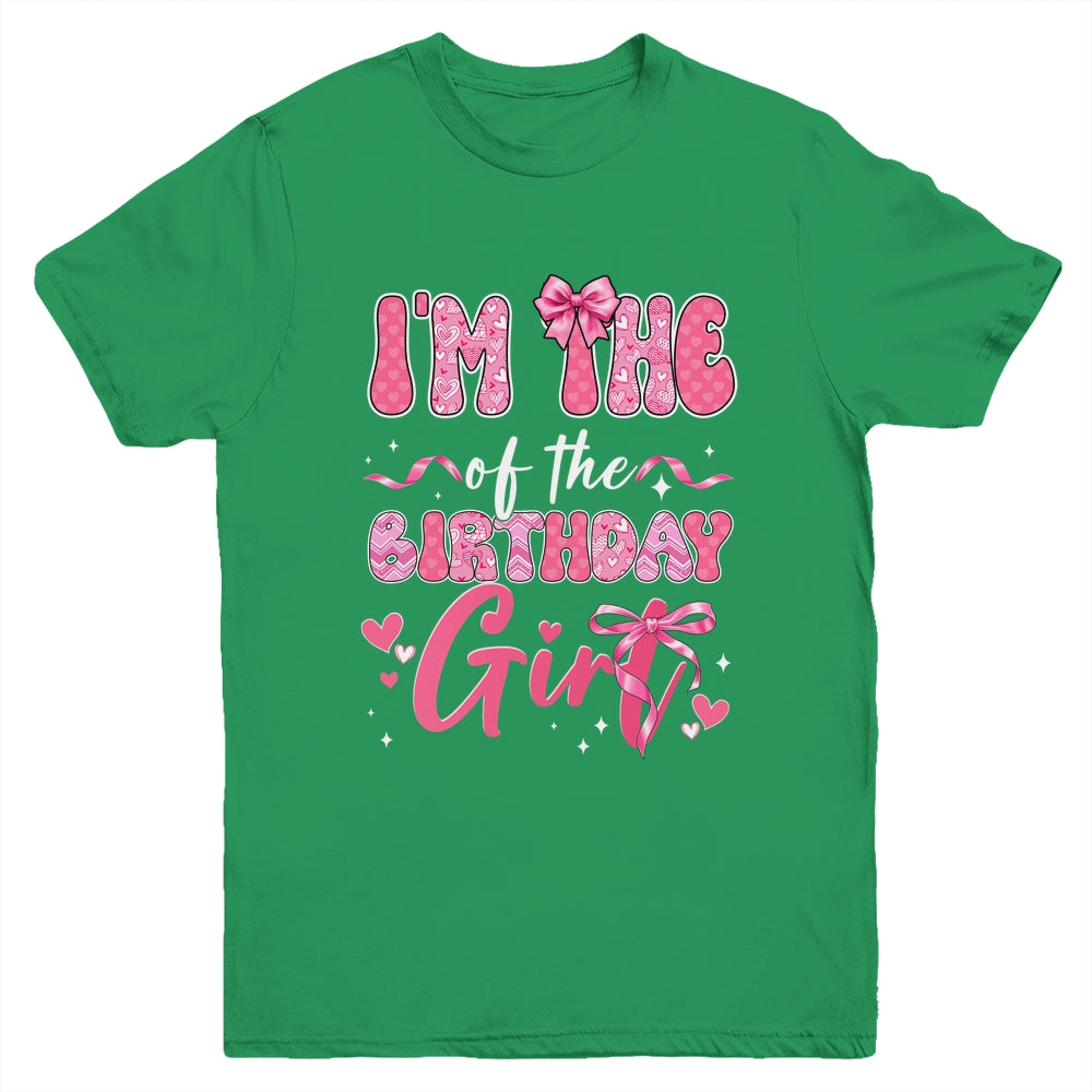 I'm The Birthday Girl Pink Coquette Bow Family Kids Youth Shirt | teecentury