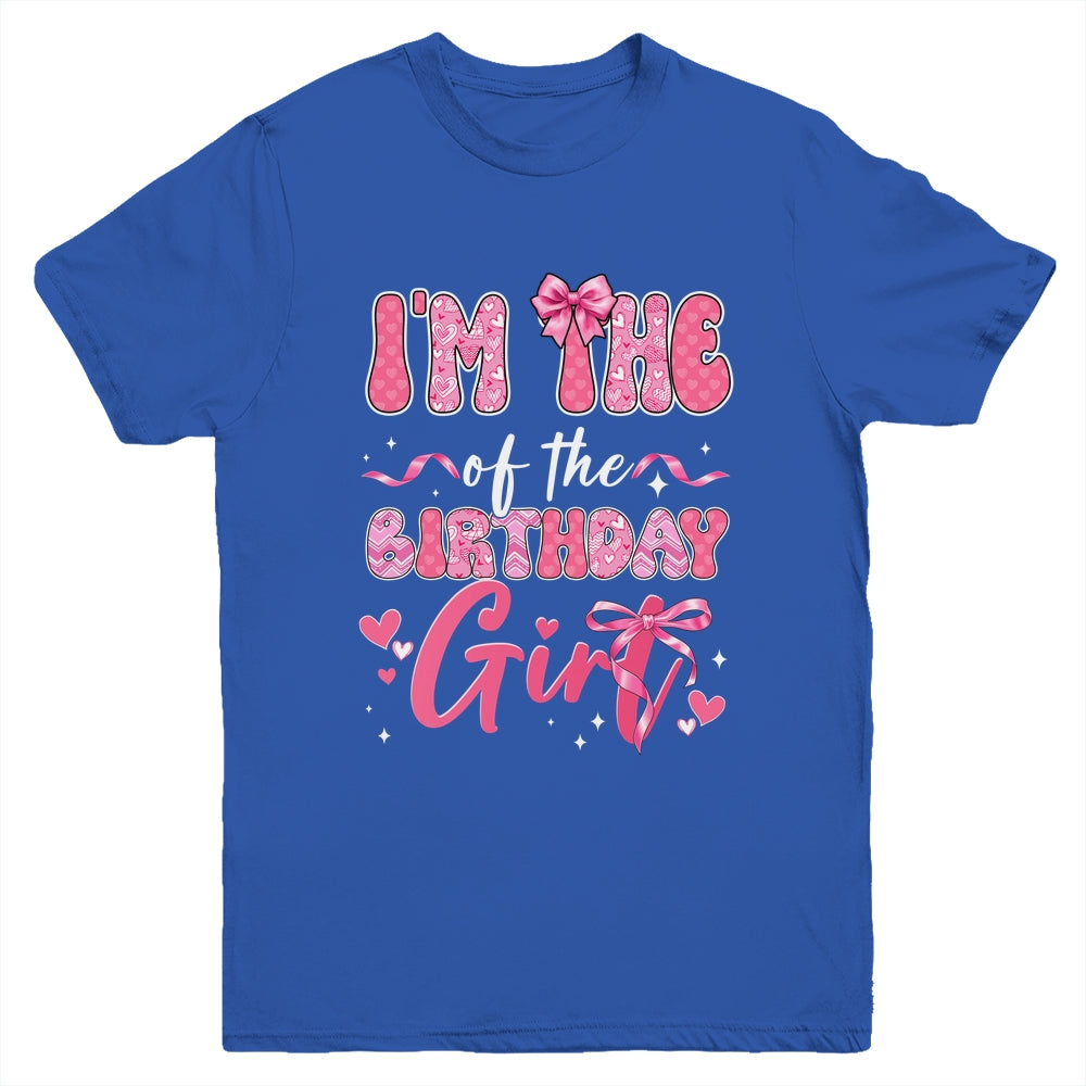 I'm The Birthday Girl Pink Coquette Bow Family Kids Youth Shirt | teecentury