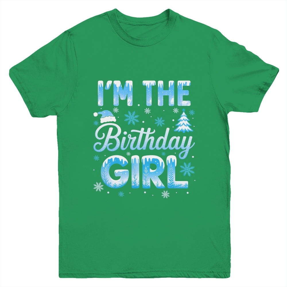 I'm The Birthday Girl Snowflakes Winter 1st Birthday Family Youth Shirt | teecentury
