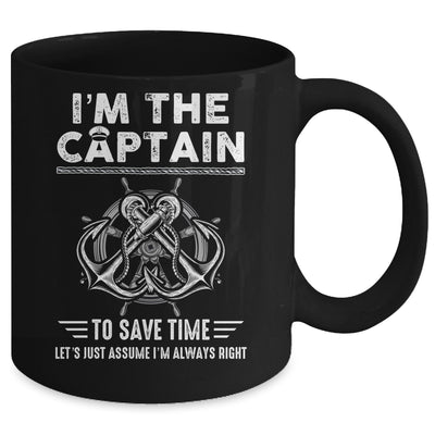 I'm The Captain Of The Boat Funny Im Always Right Mug | teecentury