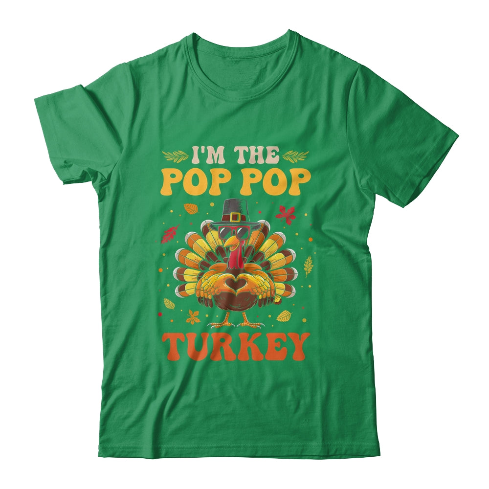 I'm The Pop Pop Turkey Matching Family Thanksgiving Costume Shirt & Hoodie | teecentury