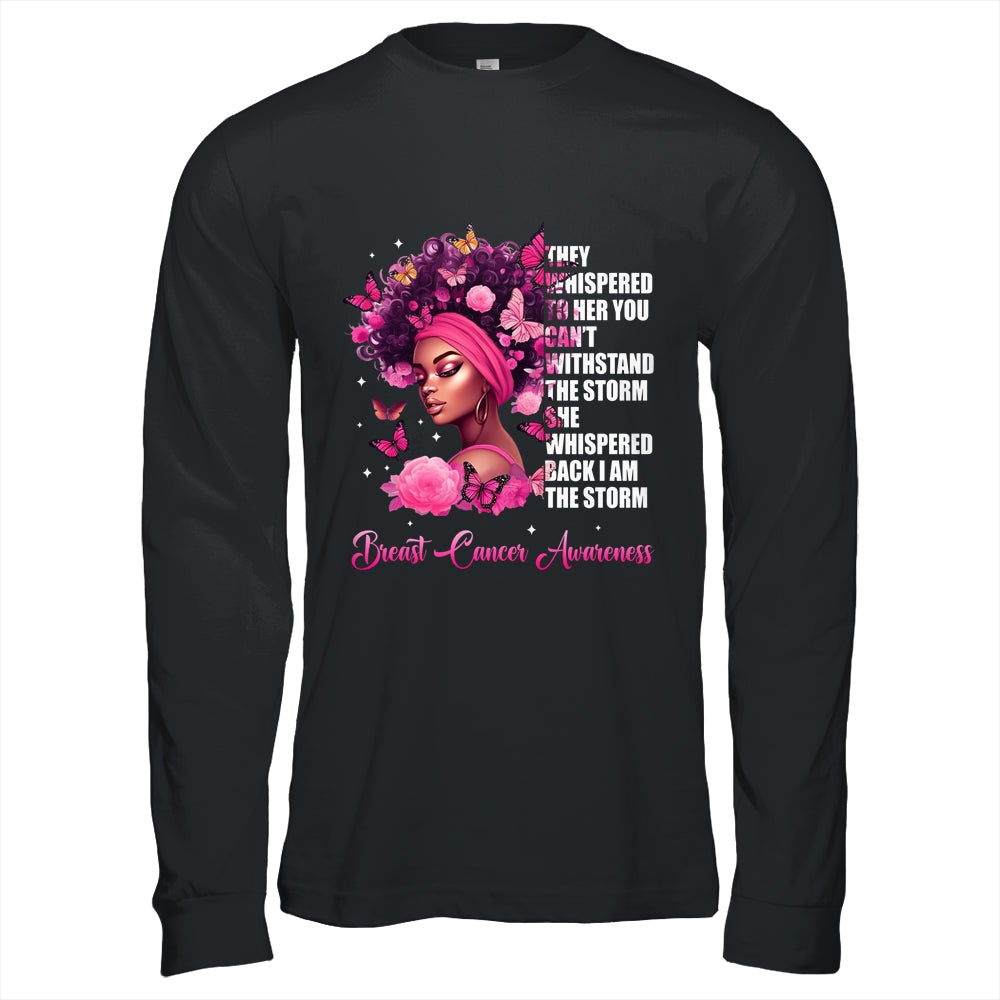 I'm The Storm Black Women Breast Cancer Awareness Survivor Shirt & Hoodie | teecentury