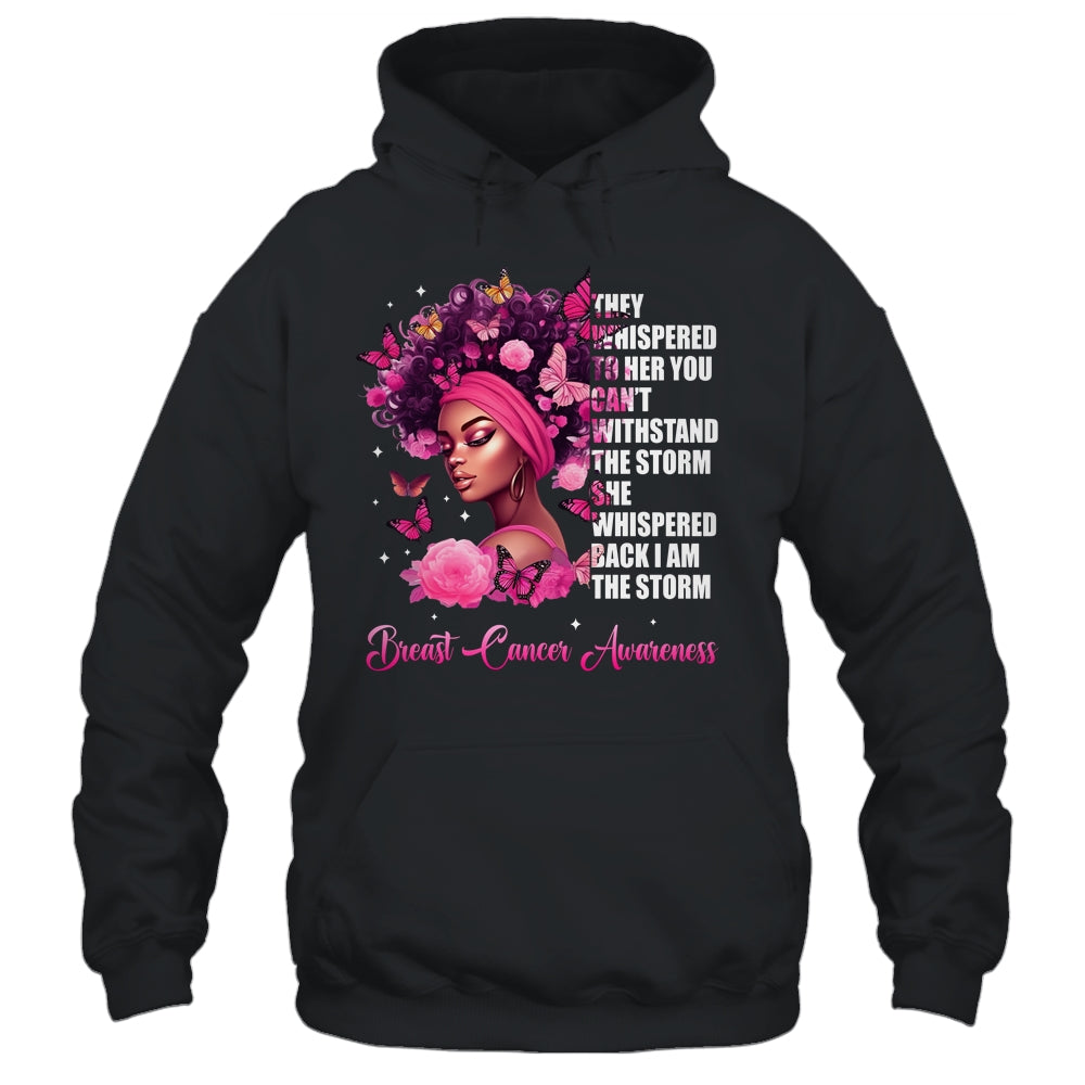 I'm The Storm Black Women Breast Cancer Awareness Survivor Shirt & Hoodie | teecentury