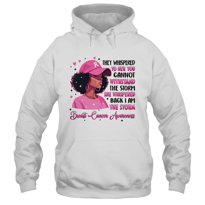 I'm The Storm Black Women Breast Cancer Pink Ribbon Survivor Shirt & Hoodie | teecentury