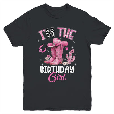 I'm The The Birthday Girl Pink Cowgirl Western Cow Girl Youth Shirt | teecentury
