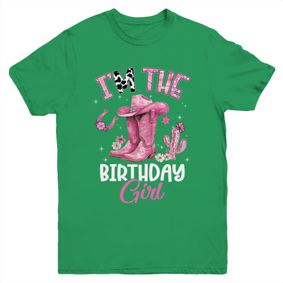 I'm The The Birthday Girl Pink Cowgirl Western Cow Girl Youth Shirt | teecentury