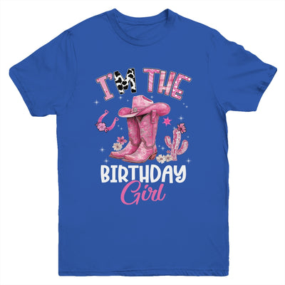 I'm The The Birthday Girl Pink Cowgirl Western Cow Girl Youth Shirt | teecentury