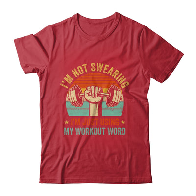 I'm Using My Workout Words Funny Fitness Gym Design Men Women Shirt & Tank Top | teecentury