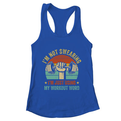 I'm Using My Workout Words Funny Fitness Gym Design Men Women Shirt & Tank Top | teecentury