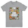 I'm Wild And Five 5 Year Old 5th Birthday Safari Jungle Animal Youth Shirt | teecentury