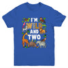 I'm Wild And Two 2 Year Old 2nd Birthday Safari Jungle Animal Youth Shirt | teecentury