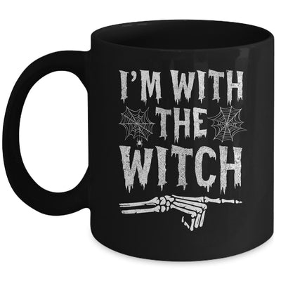 I'm With The Witch Funny Halloween Costume Couple Mug | teecentury