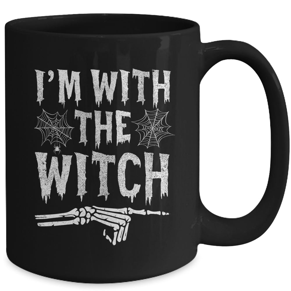 I'm With The Witch Funny Halloween Costume Couple Mug | teecentury