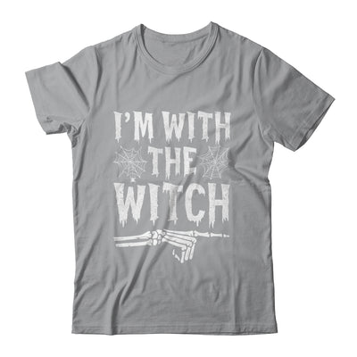 I'm With The Witch Funny Halloween Costume Couple Shirt & Hoodie | teecentury