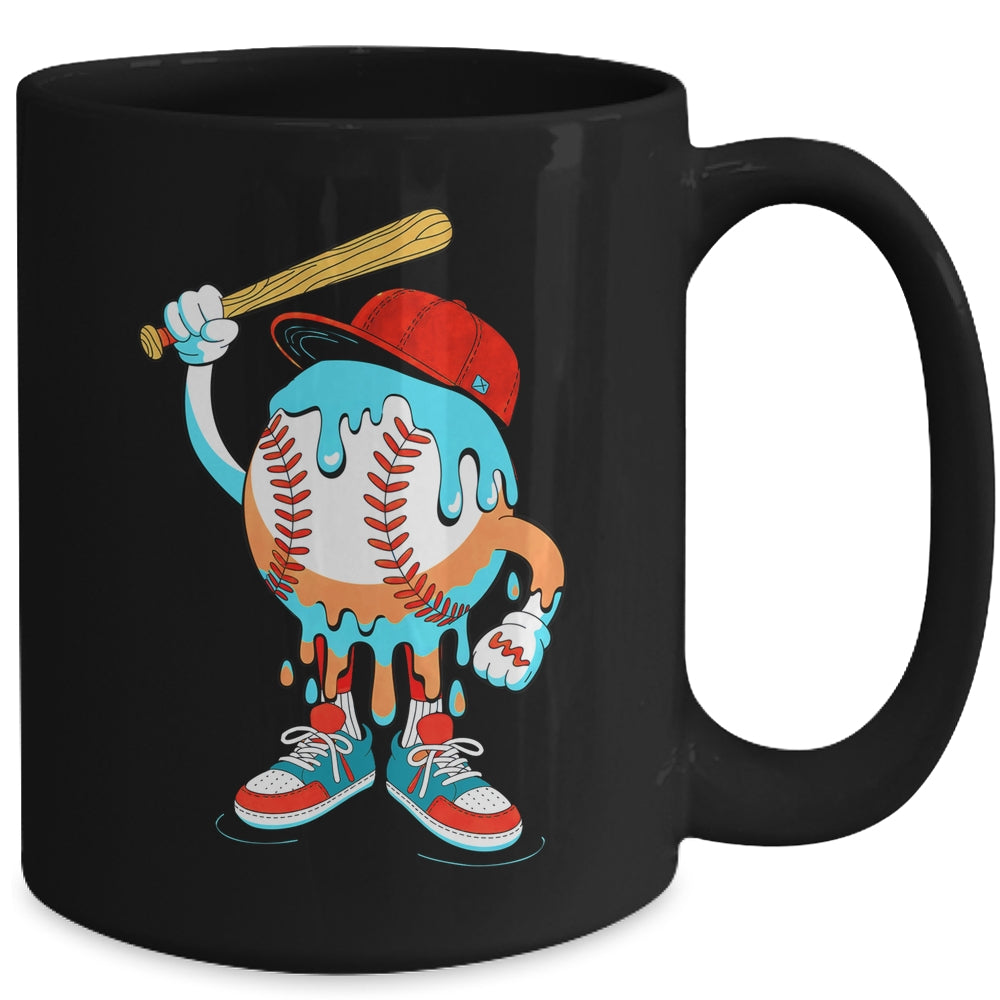 Ice Cream Drip Baseball Spots Baseball Drip For Girls Kids Mug | teecentury