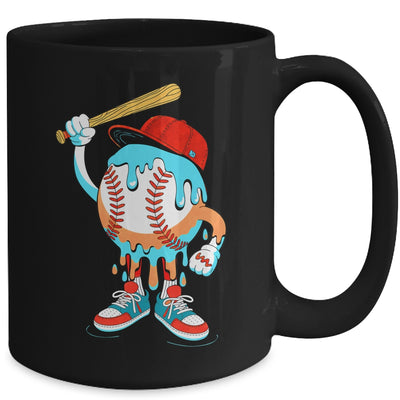 Ice Cream Drip Baseball Spots Baseball Drip For Girls Kids Mug | teecentury
