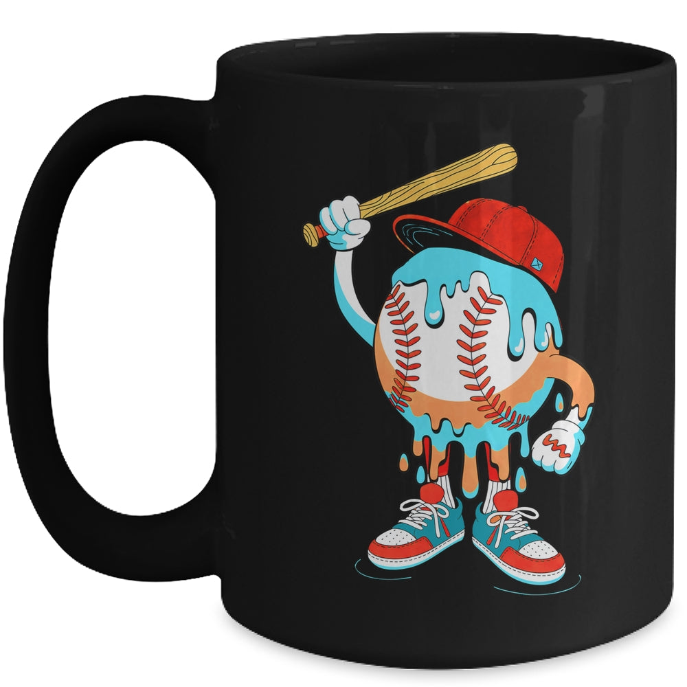 Ice Cream Drip Baseball Spots Baseball Drip For Girls Kids Mug | teecentury