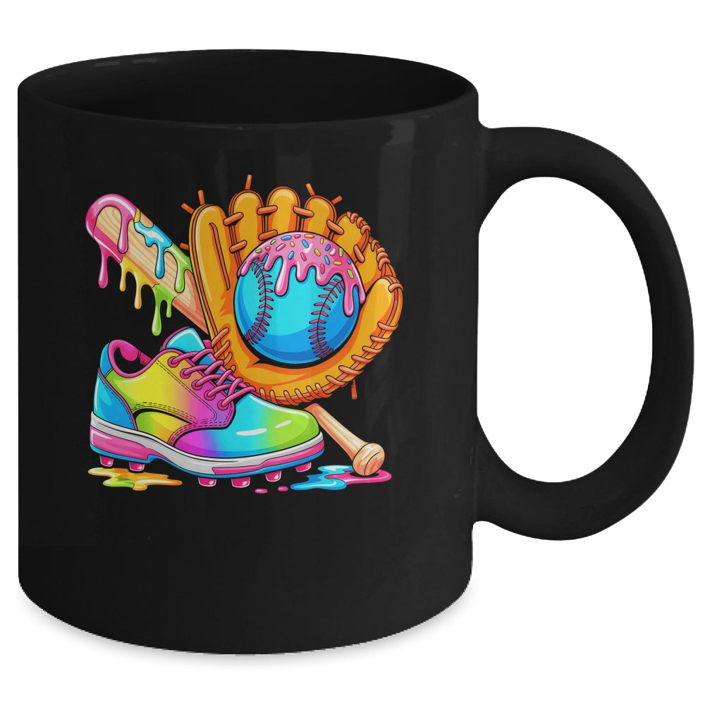 Ice Cream Drip Baseball Stuff Baseball Drip For Boys Graphic Mug | teecentury
