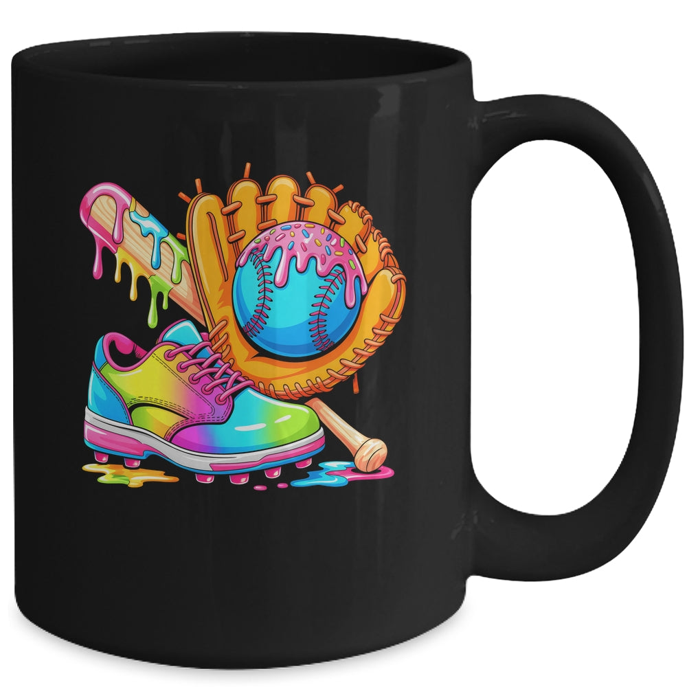 Ice Cream Drip Baseball Stuff Baseball Drip For Boys Graphic Mug | teecentury