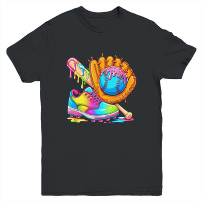 Ice Cream Drip Baseball Stuff Baseball Drip For Boys Graphic Youth Shirt | teecentury