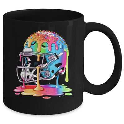 drippy football helmets Ice Cream Drip Football Stuff Boys QB RB Lineman WR Drippy Ceramic Mug 11oz 15oz