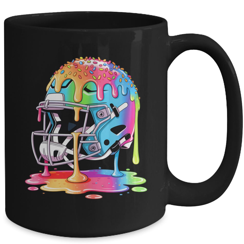 Ice Cream Drip Football Stuff Boys QB RB Lineman WR Drippy Mug | teecentury