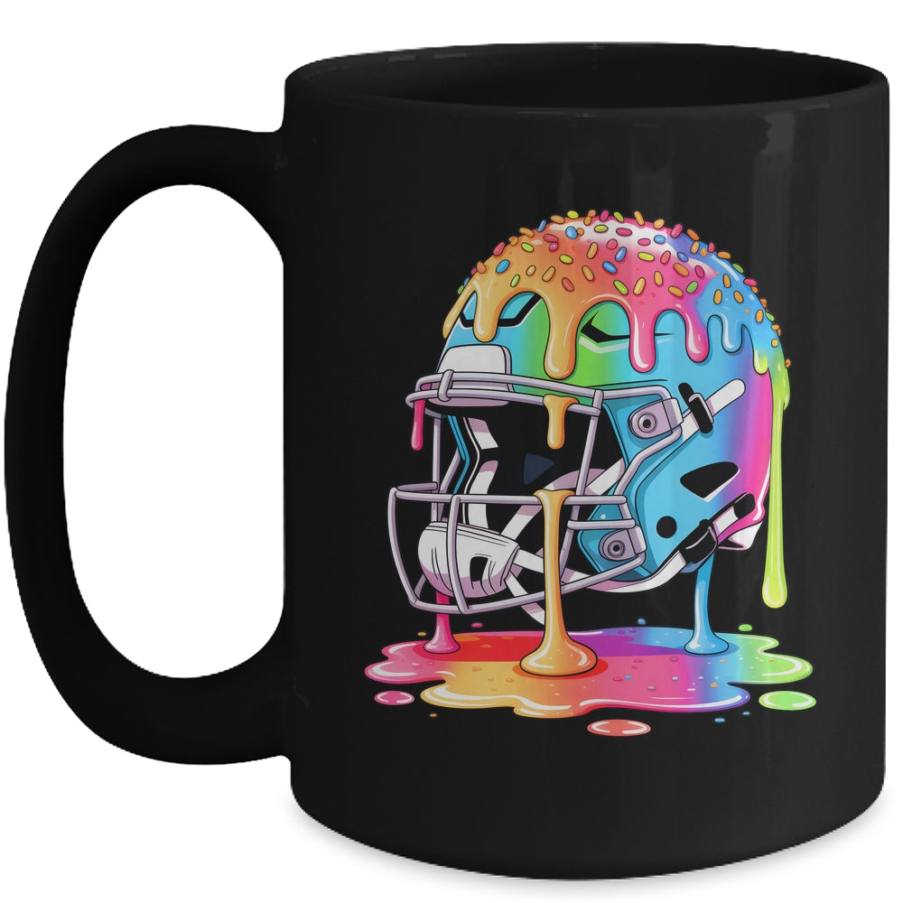 Ice Cream Drip Football Stuff Boys QB RB Lineman WR Drippy Mug | teecentury