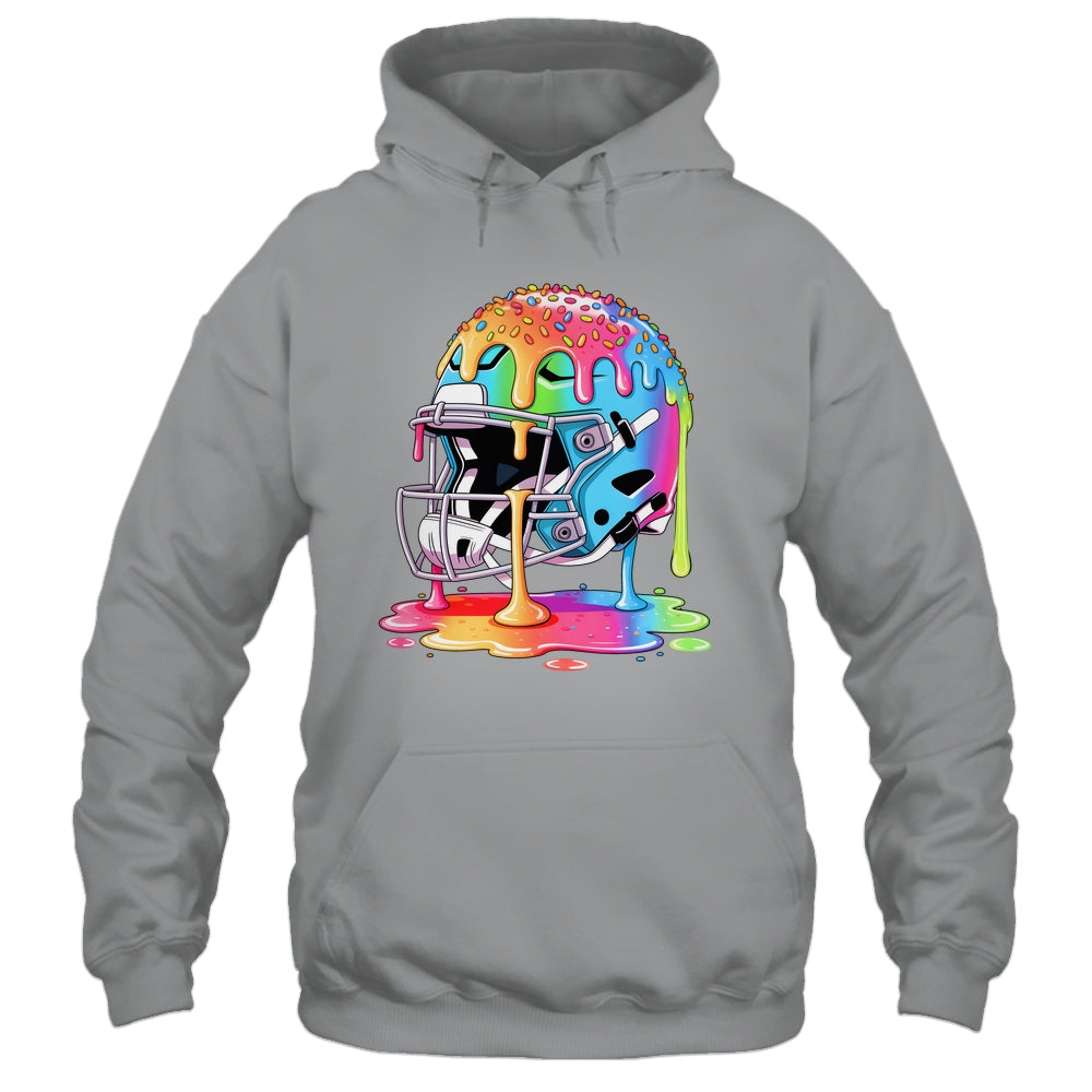 Ice Cream Drip Football Stuff Boys QB RB Lineman WR Drippy Shirt & Tank Top | teecentury