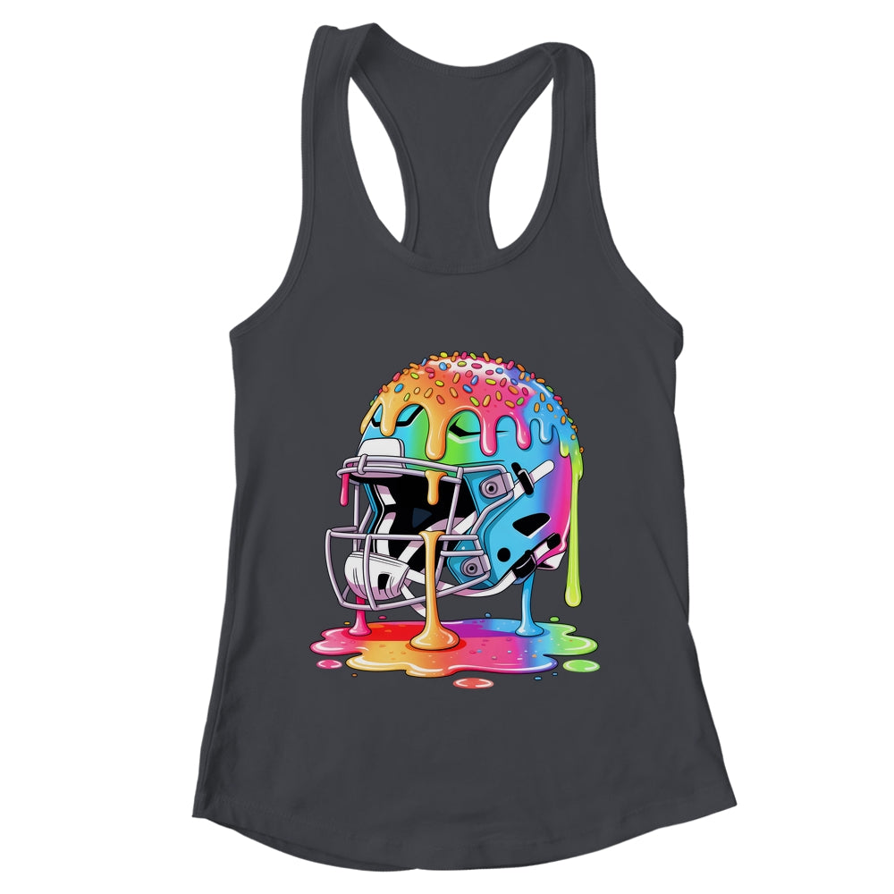 Ice Cream Drip Football Stuff Boys QB RB Lineman WR Drippy Shirt & Tank Top | teecentury