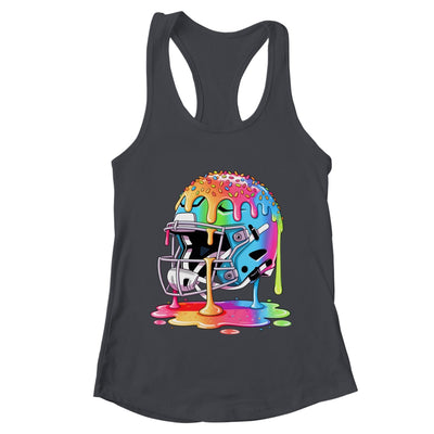 Ice Cream Drip Football Stuff Boys QB RB Lineman WR Drippy Shirt & Tank Top | teecentury