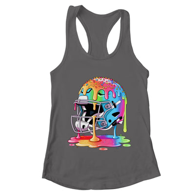 Ice Cream Drip Football Stuff Boys QB RB Lineman WR Drippy Shirt & Tank Top | teecentury
