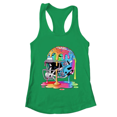 Ice Cream Drip Football Stuff Boys QB RB Lineman WR Drippy Shirt & Tank Top | teecentury