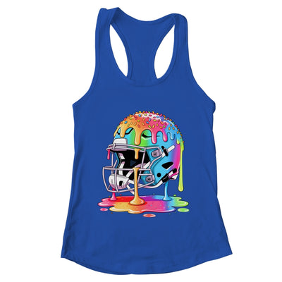 Ice Cream Drip Football Stuff Boys QB RB Lineman WR Drippy Shirt & Tank Top | teecentury