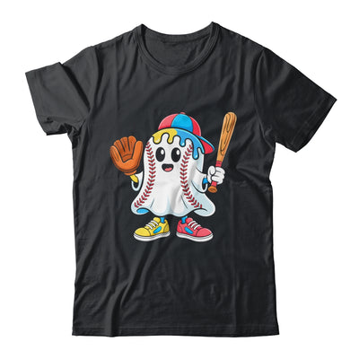 Ice Cream Drip Ghost Baseball Spots Baseball Drip Halloween Shirt & Hoodie | teecentury