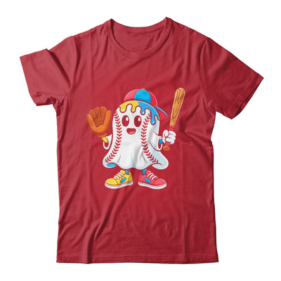 Ice Cream Drip Ghost Baseball Spots Baseball Drip Halloween Shirt & Hoodie | teecentury
