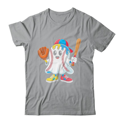 Ice Cream Drip Ghost Baseball Spots Baseball Drip Halloween Shirt & Hoodie | teecentury