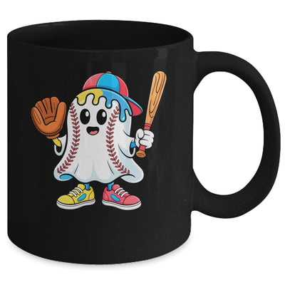 Ice Cream Drip Ghost Baseball Spots Baseball Drip Halloween Mug | teecentury